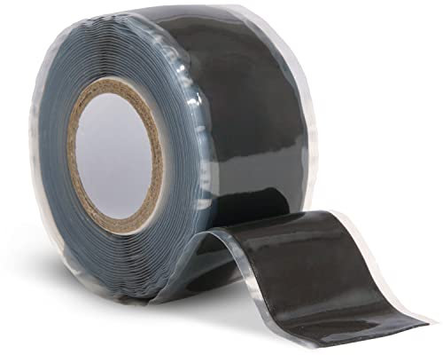 Domain Cycling Selbstklebendes Fahrrad-Lenker-Reparaturklebeband aus Silikon, 10 ft Rolle (schwarz)