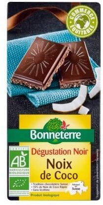CHOCOLAT NOIR NOIX DE COCO 85G