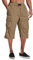 MAGCOMSEN Herren Bermuda Shorts Capri Freizeithose Sommer 3/4 Lang Trekkinghose Männer Arbeitshose mit Mehreren Taschen Khaki 40