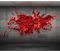 decomonkey Fototapete Steinwand 3d Effekt 350x256 cm XL Tapete Fototapeten Vlies Tapeten Vliestapete Wandtapete moderne Wandbild Wand Schlafzimmer Wohnzimmer Abstrakt Stein Modern schwarz rot