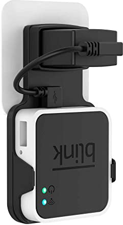Cozycase Wandhalterung für Blink Sync Modul 2 - Halterung Schutzhülle Ständer Router Zubehör Guard mit Ladekabel kompatibel Blink XT außenbereich und Innenbereich (Schwarz)