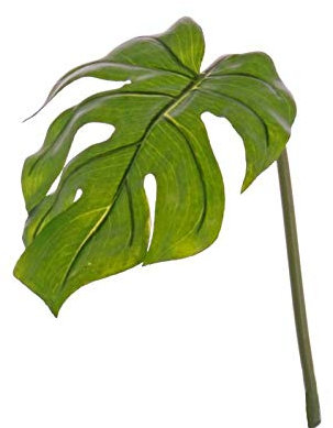 artplants.de Deko Blatt Philodendron Monstera Deliciosa Lander, 55cm - Künstliche Philo Blätter - Deko Blatt