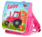 Unikatolo Werbetreff Gera Kinder-Rucksack mit Name - Personalisierter Kindergarten-Rucksack - Kita-Tasche - bedruckt - Geschenk-Idee Mädchen - Traktor - Pink