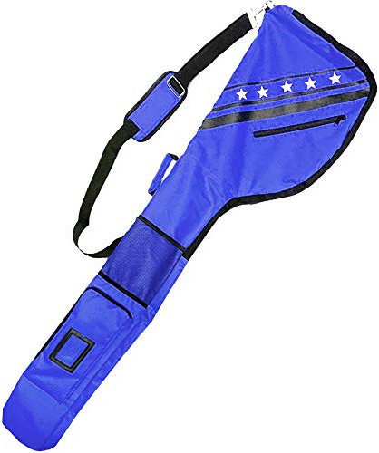 Golf Sunday – Sac de transport léger à fermeture éclair pour homme et femme, sac de voyage pour club de golf, 124,5 cm, peut contenir jusqu'à 10 clubs, portable et pliable (bleu)