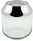Fink Teelichthalter, Glas, grün, 19cm