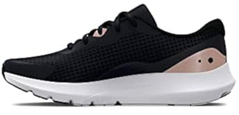 Under Armour Damen Women's Ua Surge 3 Running Shoes Visual Cushioning, Schwarz Dark, 40 EU