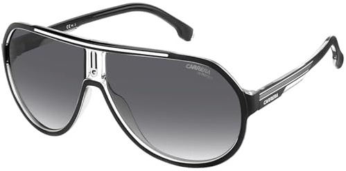 Carrera 1057/s 80S/9O BLACK WHITE Sunglasses Men Propionate, Standard, 64