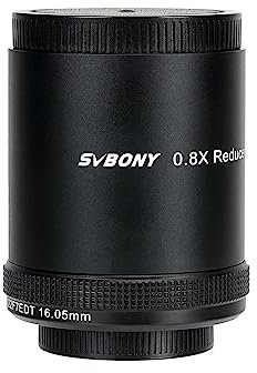 Svbony SV209 Teleskop Field Flattener 2'', 0.8X Fokaler Reduzierer M63x1/M48x0.75 für SV550 122F7 APO Refraktor OTA Focus Deep Sky Astrofotografie