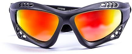 OCEAN AUSTRALIA Schwimmende Sonnenbrille für Wassersport, polarisiert, Kitesurf, mattschwarz, Einheitsgröße