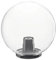 Sfera Globo Trasparente Per Lampione da Esterno, Attacco E27, LED Compatibile, Stagna IP44, per Giardino (Diametro 25Ø)