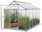 Serre de jardin en aluminium de 5,9 m² avec fondation de 302 x 190 cm et plaques de 6 mm - Polyvalente comme serre, serre de semis précoce, serre à tomates et maison de plantes
