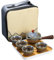 Service à thé chinois Gongfu en céramique, service à thé de voyage portable avec sac de voyage Service à thé vert japonais avec théière à rotation 360 et infuseur pour la maison et le bureau, type 2