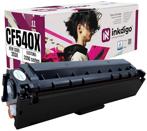 203X CF540X XL - Premium TÜV Toner Kompatibel für drucker HP Color LaserJet Pro M254dnw M254dw M254nw MFP M280nw M281fdn M281fdw M281fw
