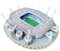 Habarri Mini Etihad Stadium Puzzle 3D - 3D Puzzle-Stadion - Kleines 3D Fußballstadion für Kinder und Erwachsene - Mini Fußballstadion Modell - Modellbau - 47 Elemente