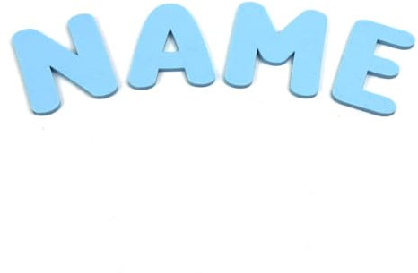 Türbuchstaben aus Acryl 7cm Buchstaben für Kinderzimmertür individuelles Namensschild Türschild Wanddekoration Hellblau