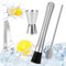 XCRPRT Pasta da cocktail in acciaio inox con cucchiaio da cocktail barista set mojito schiacciapasta gelato, pestello da cocktail, shaker con misurino, accessori da bar per cucina, bar, ristorante