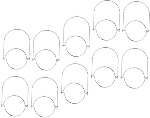 Mikinona 10 Stück Edelstahl-glasgriffe Für Hay Memory Jar Vielseitige Gläser Einfach Zu Installierender Hakenaufhänger Einmachglas-zubehör