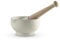MB947002 Milton Brook Pestle and Mortar, Vitrified Porcelain, Size 0, 10cm Diameter, White