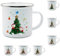 Wamantic Personalisierte Keramik-Kaffeetasse mit Weihnachtsbaum und Familiennamen Niedliche Tassen Weihnachtsgeschenke für die Inneneinrichtung (Stil 1)