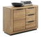 Kommode >GRENO< Fronten in Wildeiche massiv geölt, zeitlose Optik, in den Maßen ca. 107 x 80 x 40 cm (B/H/T) - mit optimalen Stauraum für Ihr Zuhause - Kommode Sideboard Kastenmöbel Stauraumschrank