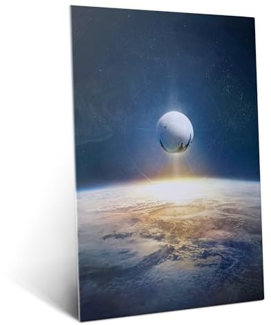 Displate Offiziell Destiny MetallPoster Magnetische Befestigung Inklusive Lizenziert Bilder Hochwertiges Poster Destiny Key Art - Arrival to Earth Poster 45 cm x 32 cm