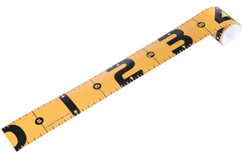 Ldbuejiaja Langer Fischlineal-Aufkleber, selbstklebend, Fisch-Maßband, Aufkleber, Klebeband, Boote, Lineal, Messwerkzeug