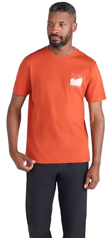 Mountain Warehouse Spruce Springs Mens T-Shirt - 100% Organic Cotton, Lightweight, Easy Care, Quality Print Tee Shirt - Best for Summer, Outdoors, Camping & Hiking