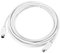 sourcing map PS/2 Mouse and Keyboard Extension Cable 6 Pin 16.4 Feet Male to Male for PC,White