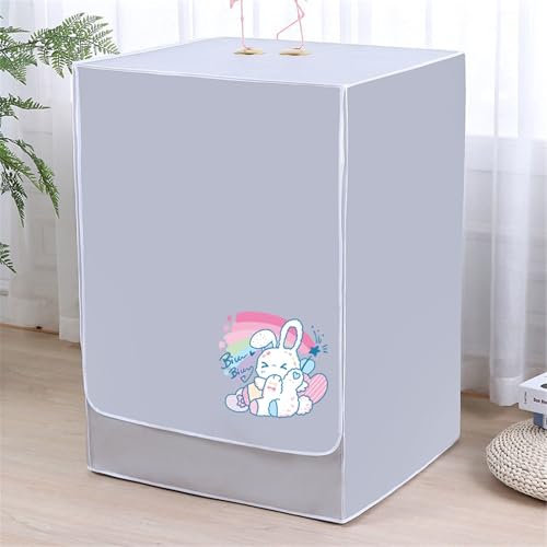 BAMFY Imperméable Housse De Machine à Laver EntièRement Automatique Housse Anti-Poussière Portable Housses Pour Lave-Linge Et Sèche-Linge Décorer Housse De Protection(5-7.5kg,D)