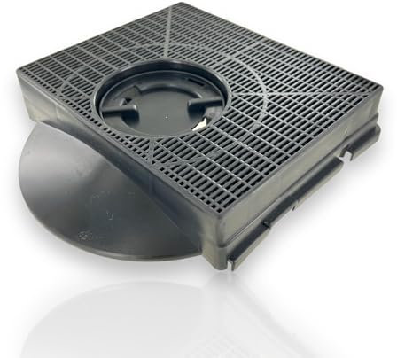 DEKAROX Filtro ai carboni attivi, 195 x 157 x 40 mm, tipo 303, per Whirlpool Bauknecht 484000008581 Wpro CHF303, filtro a carbone per cappa aspirante