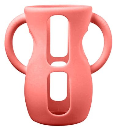 Fazvncv Couvertures en silicone pour biberons en verre avec poignée facile à prendre en main - Protection contre les chutes - Antichoc