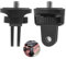 2 Stück 1/4 Zoll Kamera Stativ Adapter mit 360° Drehung, Kunststoff Mini Halterung für Action-Kameras mit Standardgewinde, geeignet für marktübliche Modelle, Helmhalterung, Stativ, Vlog Zubehör