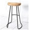 Sillas altas de bar, taburetes de madera maciza para isla de cocina, sillas de comedor de ocio, ideales para tiendas de té con leche y recepción