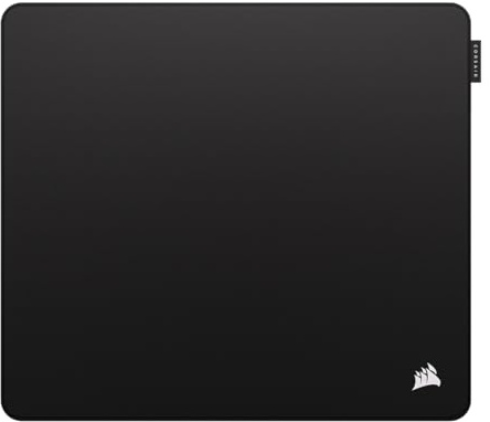 Corsair MM Pro Control Large Tapis de Souris (450 x 400mm) – Noir | Tissu Adapté à L’e-Sport Pour Contrôle et Précision Professionnels, Base Antidérapante de 4 mm, Bords Inclinés et Cousus