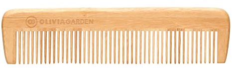 Olivia Garden Bamboo Touch Comb – Eco-conscious Bamboo Hair Comb Full Length - for Thin Hair