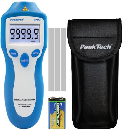 Drehzahlmessgerät/Tachometer,P 2790,mit AA8Laser 2bis 100 RPM,berührungslos