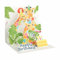 Pop Up 3D Geburtstag Grußkarte PopShot Zoo Giraffen 13x13cm