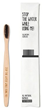 STOP THE WATER WHILE USING ME! All natural Bamboo - Toothbrush (1 stück),