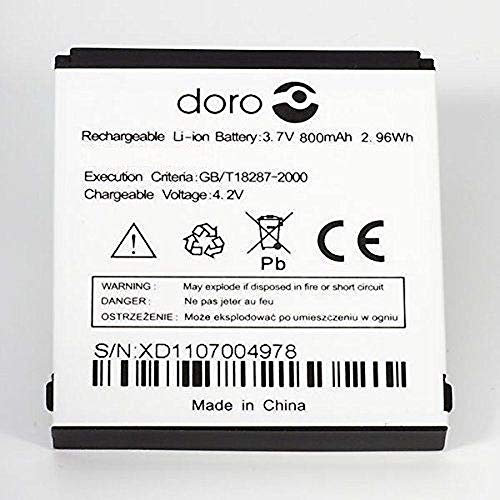 Battery for Doro PhoneEasy Mobile Phone 410 520 606 611 612 631 632 621