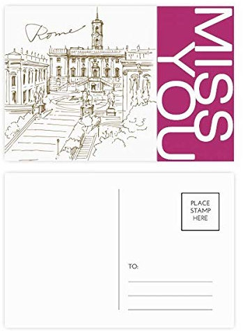 Fontana di Trevi Rom Fontana Landmark Miss Postkarten-Set, Danksagungskarte, Postkarte, Seite Postkarten, 20 Stück