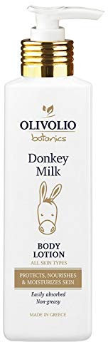 Olivolio botanics 95% natürliche Körperlotion mit Eselmilch und Arganöl ohne Mineralöl und Parabene - 250 ml