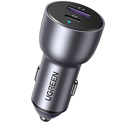 UGREEN 52.5W Dual Port USB C-USB A PD-QC Fast Car Charger