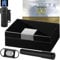 Zigarren Humidor Set Kara - Humidor aussen Pianolack innen Zeder Polymerbefeuchter und Hygrometer magnetisch frei positionierbar inkl. Cutter Tube 2-Flammen Jet Feuerzeug