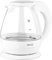 ECG RK1520 Bouilloire électrique en Verre, trempé Plastique, 1.5 liters, Blanc