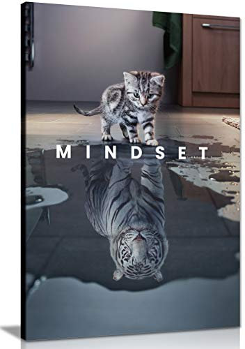 Panther Print, Canvas Wall Art, Beautiful Living Room Framed Art, Picture Prints for Walls, Inspirational and Motivational Design, Success Mindset, Print for Special Occasions (24 x 16 Inch)