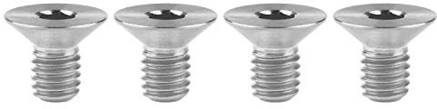 Wanyifa Titan Ti M6 x 10 15 20 25 30 35 40 45 mm Senkkopfschraube mit Innensechskant, 4 Stück (M6 x 10 mm, normales Titan)