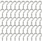 xiaozhenjida 50 Pcs Screw-in Ceiling Hooks Screw Hooks Cup Hooks Nickel Plated Hooks for Cabinet Shelf Silver 1 inch (Silver)