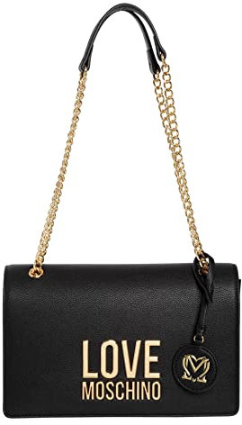 Love Moschino Donna Borsa A Spalla, Nero, Taglia Unica