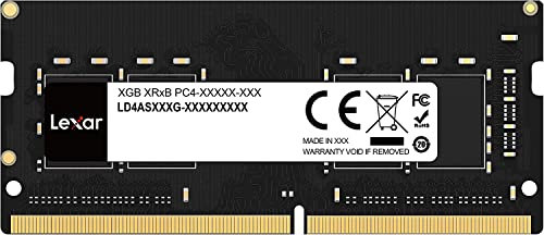 Lexar SODIMM DDR4 RAM 8 Go 3200 MHz, Mémoire pour Ordinateur Portable SODIMM, 260-Pin SO-DIMM, Mémoire RAM, Memoire Haute Performance (LD4AS008G-B3200GSST)