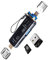 Adaptador de Tarjeta Micro SD USB, Seminer 5-en-1 USB C/Micro/USB 2.0 Lector de Memoria Portátil Adaptador USB OTG para Tarjeta Micro SD Compatible para MacBook Ordenador Teléfono Android